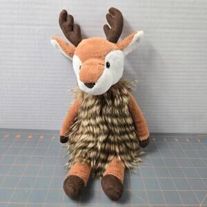 Aurora Fancifur Brown Tan Deer Antlers Long Two Tone Luxurious Faux Fur 2020